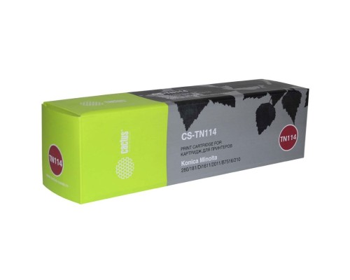 [расходные материалы] Картридж лазерный Cactus CS-TN114 черный (11000стр.) для Konica Minolta 162/7115F/7118/7118F/7216/7220/Bizhub 163/Bizhub 210/Bizhub 211