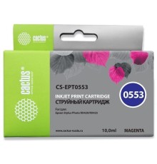 Картридж струйный Cactus CS-EPT0553 пурпурный (10мл) для Epson Stylus RX520/Stylus Photo R240