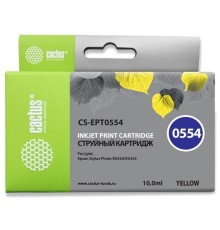 Картридж струйный Cactus CS-EPT0554 желтый (16мл) для Epson Stylus RX520/Stylus Photo R240