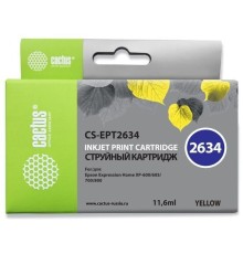Картридж струйный Cactus CS-EPT2634 желтый (11.6мл) для Epson Expression Home XP-600/605/700/800