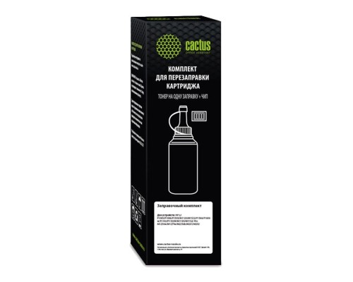 [расходные материалы] Тонер Cactus CS-RK-CE285A черный флакон 85гр. (в компл.:чип) для принтера HP LJ P1005/M1120/P1606w; Pro M125nw/M127fw/