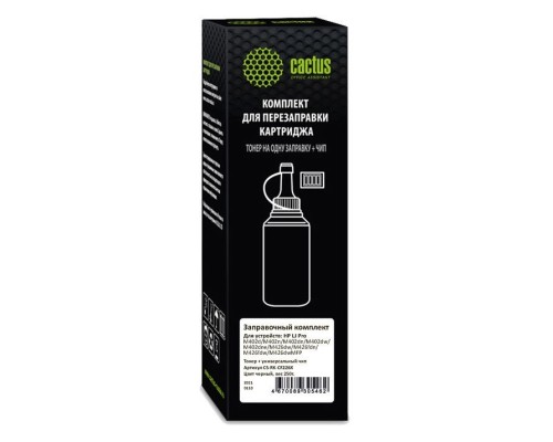 [расходные материалы] Тонер Cactus CS-RK-CF226X черный флакон 250гр. (в компл.:чип) для принтера HP LJ Pro M402/M426