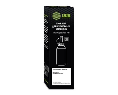 [расходные материалы] Тонер Cactus CS-RK-SP150HE черный флакон 80гр. (в компл.:чип) для принтера Ricoh Aficio SP 150/SP 150SU