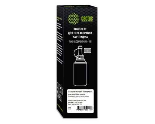 [расходные материалы] Тонер Cactus CS-RK-TK1120 черный флакон 95гр. (в компл.:чип) для принтера Kyocera FS-1025/1060/1125