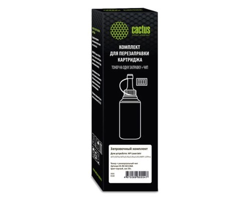 [расходные материалы] Тонер Cactus CS-RK-W1106A черный флакон 35гр. (в компл.:чип) для принтера HP LaserJet 107/135/MFP 137