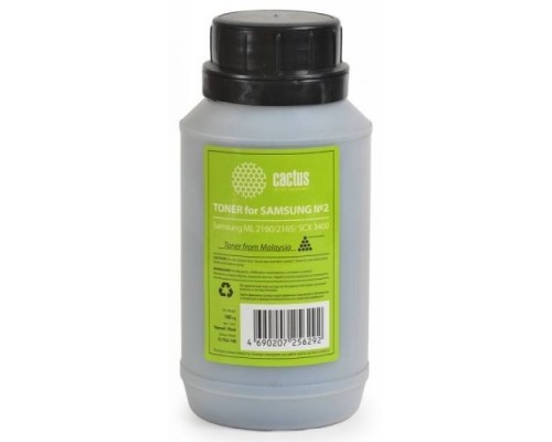 [расходные материалы] Тонер Cactus CS-TSG2-100 черный флакон 100гр. для принтера Samsung ML 2160/2165/ SCX 3400