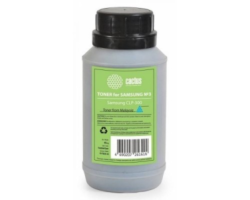 [расходные материалы] Тонер Cactus CS-TSG3C-45 голубой флакон 45гр. для принтера Samsung CLP Universal
