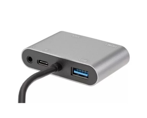 [кабели] Aopen/Qust Кабель ACU4511 Адаптер USB Type-Cm-->VGA, HDMI 4k*30Hz, USB3.0, PD, Audio, iOpen (Aopen/Qust)<ACU4511>[4895182217928]