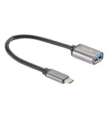 Telecom  TC409M  Кабель-адаптер  Type-Cm --> USB 3.0 Af , OTG, 1,5A , 5,0Gbps , Alum grey 0,2m Telecom (TC409M) [6926123467206]
