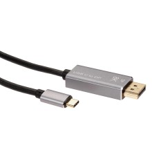 VCOM CU480MC-1.8M Кабель-адаптер USB Type-Cm --> DP1.4v (m) 8K@60Hz, 1.8m , Alum Shell,VCOM <CU480MC-1.8M>[4895182217904]
