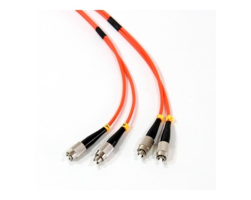 [Оптоволоконный кабель ] VCOM VDU101-2M Оптический шнур FC-FC,UPC, MM (многомодовый), Duplex, VCOM <VDU101-2M>