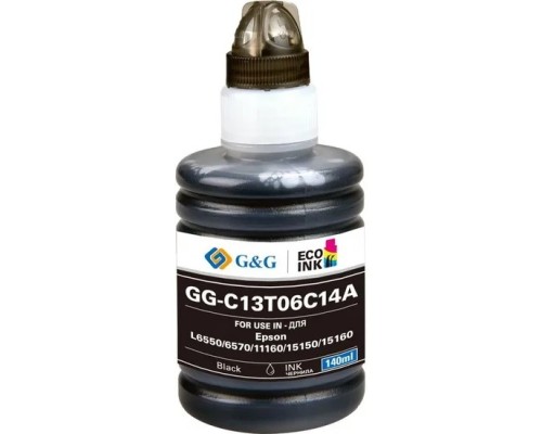 [Расходные материалы] Чернила G&G GG-C13T06C14A №112 черный 140мл для Epson L6550/6570/11160/15150/15160
