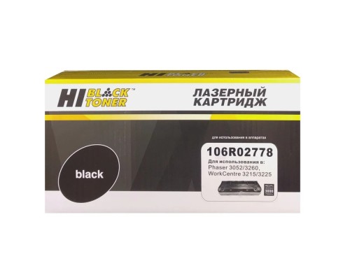 [Расходные материалы] Hi-Black 106R02778 Картридж  для Xerox Phaser 3052/3260/WC 3215/3225, 3К  (новая прошивка)