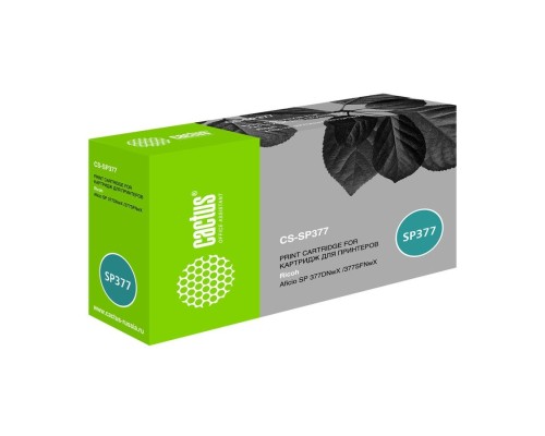 [расходные материалы] Картридж лазерный Cactus CS-SP377 408162 черный (6400стр.) для Ricoh Aficio SP 377DNwX/377SFNwX