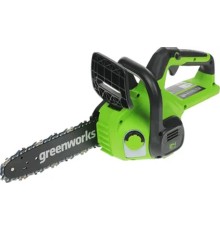 GreenWorks G24CS25K4 Цепная пила аккумуляторная , 24V, 25см, c АКБ 4Ач и ЗУ [2007707UB]