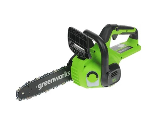[Пилы] GreenWorks G24CS25K4 Цепная пила аккумуляторная , 24V, 25см, c АКБ 4Ач и ЗУ [2007707UB]