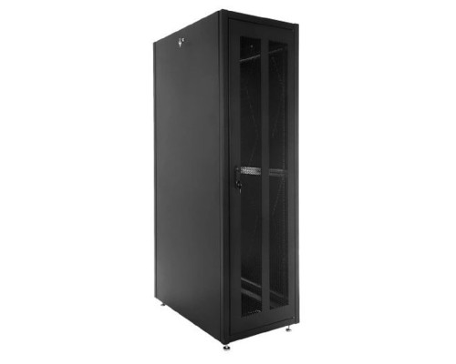 [Монтажное оборудование] ЦМО Шкаф телекоммуникационный напольный ЭКОНОМ 42U (600 x 600) дверь перфорированная 2 шт., цвет черный (ШТК-Э-42.6.6-44АА-9005)