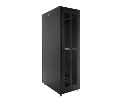 [Монтажное оборудование] ЦМО Шкаф телекоммуникационный напольный ЭКОНОМ 42U (600 x 800) дверь перфорированная 2 шт., цвет черный [ШТК-Э-42.6.8-44АА-9005]