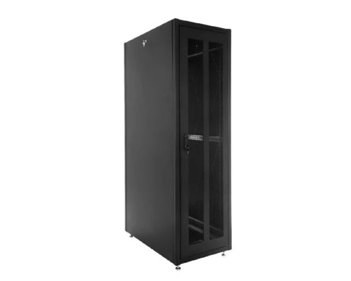 [Монтажное оборудование] ЦМО Шкаф телекоммуникационный напольный ЭКОНОМ 42U (800x1000) дверь перфорированная 2 шт., цвет черный (ШТК-Э-42.8.10-44АА-9005)