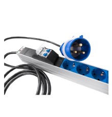 REM Верт блок розеток Rem-32, 1 фаза 32A, 2 авт, инд, 20 S, 1420 мм, вх IEC 309, шнур 3 м(R-32-20S-A-I-1420-3-2P)