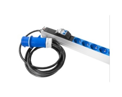 [Аксессуар] REM Верт блок розеток Rem-32, 1 фаза 32A, 2 авт, инд, 10S, 12 C13, 4 C19, 1420 мм, вх IEC 309, шнур 3 м