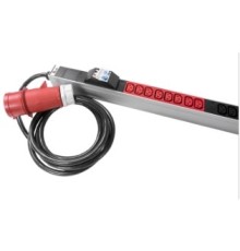 REM Верт блок розеток Rem-3x32, 3 фазы 32A, 6 авт, инд, 48 C13, 1820 мм, вх IEC 309, шнур 3 м