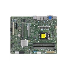 Supermicro MBD-X12SCA-F-B {W-1200 CPU, 4 DIMM slots, Intel W480 controller for 4 SATA3 (6 Gbps) ports, RAID 0,1,5,10, 1 PCI-E 3.0 x4, 2 PCI-E 3.0 x16 slots}
