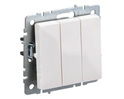 [IEK аксессуары] IEK BR-V30-0-10-K01 BRITE Выключ. 3-кл. 10А ВС10-3-0-БрБ бел. 