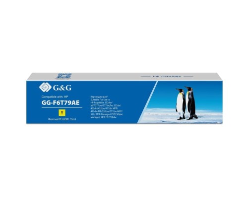 [Расходные материалы] Картридж струйный G&G GG-F6T79AE 913A GG-F6T79AE желтый (55мл) для HP PW 352dw/377dw/Pro 477dw/452dw