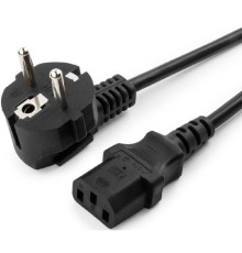 Filum Кабель питания CEE 7/7- С13, 3х0.75мм, 220В, 10A, чёрный, 0.6м [FL-PC10-EU-C13-0.6M](873339)