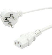 Filum Кабель питания CEE 7/7- С13, 3х0.75мм, 220В, 10A, белый, 1.8м [FL-PC10-EU-C13-1.8M-W] (873347)