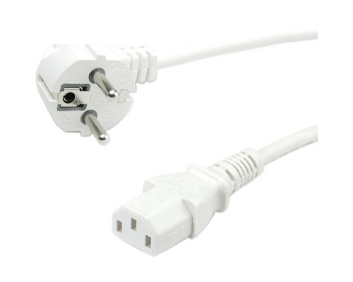 [кабель] Filum Кабель питания CEE 7/7- С13, 3х0.75мм, 220В, 10A, белый, 1.8м [FL-PC10-EU-C13-1.8M-W] (873347)