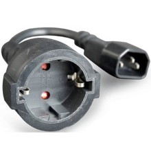 Filum Кабель питания CEE 7/3- С14, 3х0.75мм, 220В, 10A, чёрный, 0.15м [FL-APC10-EU-C14-0.15M] (873351)