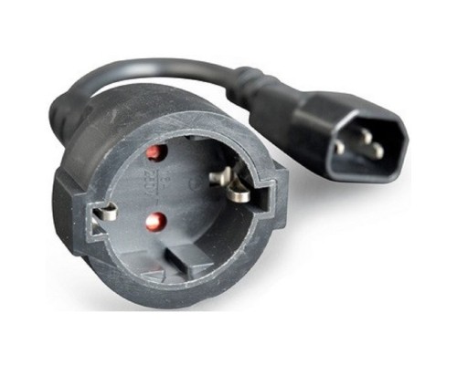 [кабель] Filum Кабель питания CEE 7/3- С14, 3х0.75мм, 220В, 10A, чёрный, 0.15м [FL-APC10-EU-C14-0.15M] (873351)