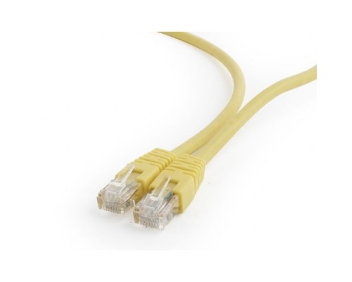 [Коммутационный шнур] Патч-корд UTP Cablexpert PP6U-0.5M/Y кат.6, 0.5м, литой, многожильный (жёлтый)