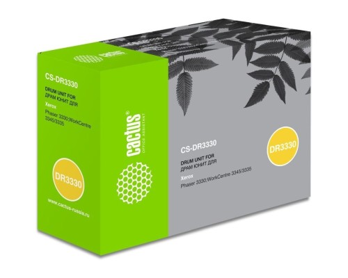 [расходные материалы] Блок фотобарабана Cactus 101R00555 CS-DR3330 черный ч/б:30000стр. для Ph 3330/WC 3345/3335 Xerox