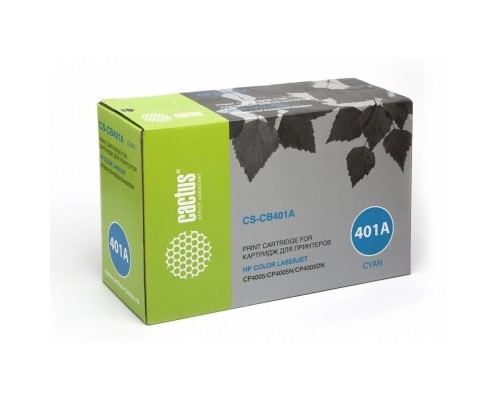 [расходные материалы] Картридж лазерный Cactus CS-CB401AR голубой (7500стр.) для HP CLJ CP4005/CP4005DN/CP4005N