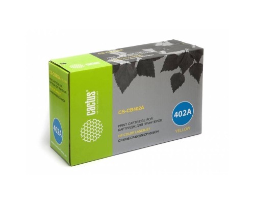 [расходные материалы] Картридж лазерный Cactus CS-CB402AR желтый (7500стр.) для HP CLJ CP4005/CP4005DN/CP4005N