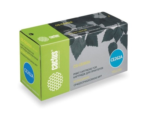 [расходные материалы] Картридж   CS-CE262A  лазерный Cactus  желтый (11000стр.) для HP LJ CP4025/CP4525/CM4540