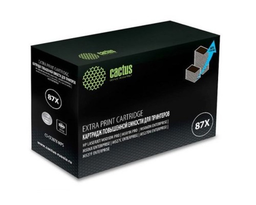 [расходные материалы] Картридж лазерный Cactus CS-CF287X-MPS черный (24000стр.) для HP LJ M506dn/M506n/M506x