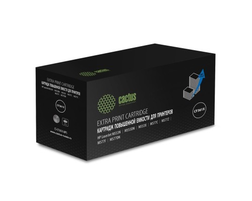 [расходные материалы] Картридж лазерный Cactus CS-CF361X-MPS голубой (18000стр.) для HP CLJ M552dn/M553dn/M553N/M553x