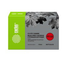 Картридж струйный Cactus CS-PFI120MBK черный матовый (130мл) для Canon imagePROGRAF TM-200/TM-205/TM-300/TM-305
