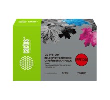 Картридж струйный Cactus CS-PFI120Y желтый (130мл) для Canon imagePROGRAF TM-200/TM-205/TM-300/TM-305