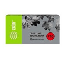 Картридж струйный Cactus CS-PFI710BK черный (700мл) для Canon imagePROGRAF TX-2000/TX-3000/TX-4000