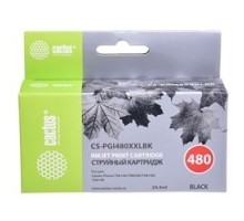 Картридж струйный Cactus CS-PGI480XXLBK черный (24.4мл) для Canon Pixma TR7540/TR8540/TS6140/TS8140