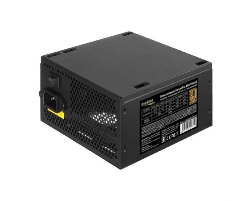 [Блок питания] Exegate EX292204RUS Серверный БП 600W ExeGate ServerPRO 80 PLUS® Bronze 600PPH-SE (ATX, for 3U+ cases, APFC, КПД 85% (80 PLUS Bronze), 12cm fan, 24p, (4+4)p, PCIe, 5SATA, 3IDE, black)