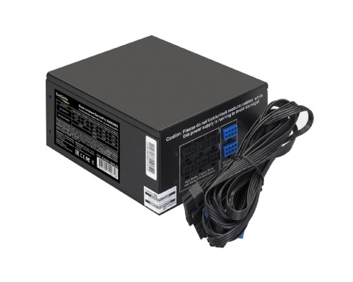 [Блок питания] Exegate EX292198RUS Серверный БП 500W ExeGate ServerPRO-500RADS (ATX, for 3U+ cases, APFC, КПД 80% (80 PLUS), 14cm fan, 24pin, (4+4)pin, PCIe, 5xSATA, 4xIDE, FDD, Cable Management, black)