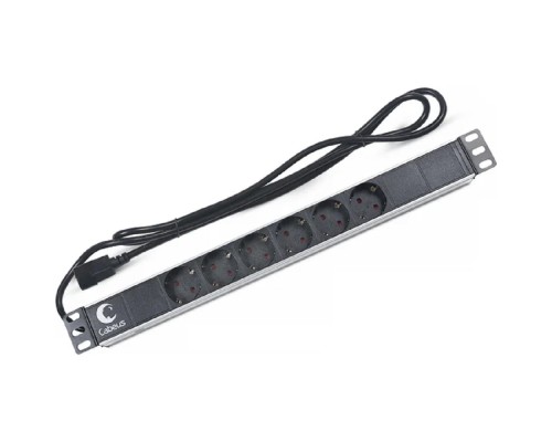 [Cabeus Аксессуары к монтажным шкафам] Cabeus PDU-6P-2IEC Блок евророзеток для 19