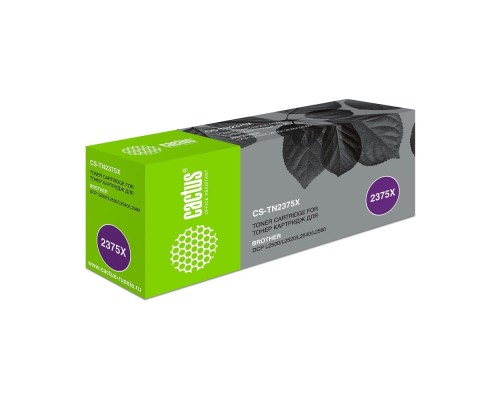 [расходные материалы] Картридж лазерный Cactus CS-TN2375X черный (5200стр.) для Brother DCP L2500/L2520/L2540/L2560