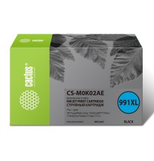 Картридж струйный Cactus 991XL CS-M0K02AE черный (465мл) для HP PageWide755dn;MFP774dn/779dn;Pro750dw/772dn